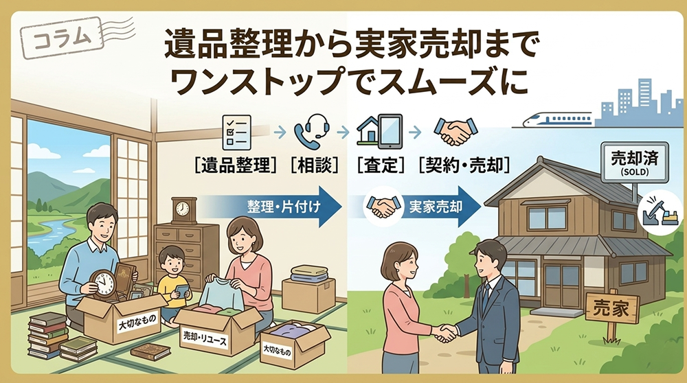 片付けから売却までワンストップ！徳島で遺品整理と実家売却をスムーズに進める全手順