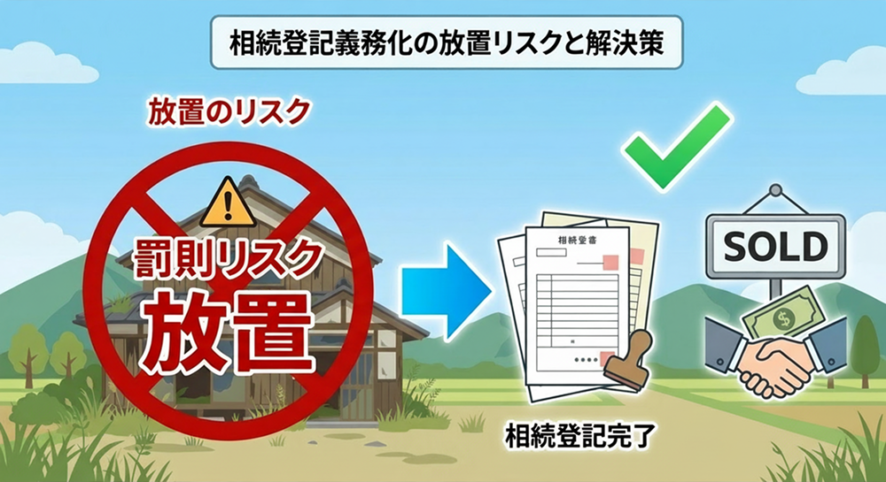 相続登記義務化の放置リスクと賢い不動産売却解決策！徳島の実家が「罰則」の対象に？