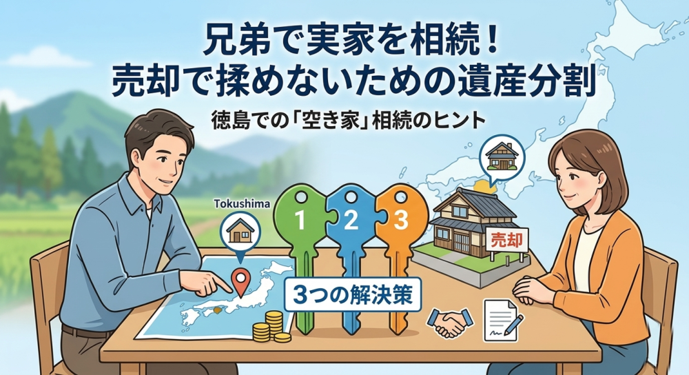兄弟で実家を相続！売却で揉めないための「遺産分割」3つの解決策