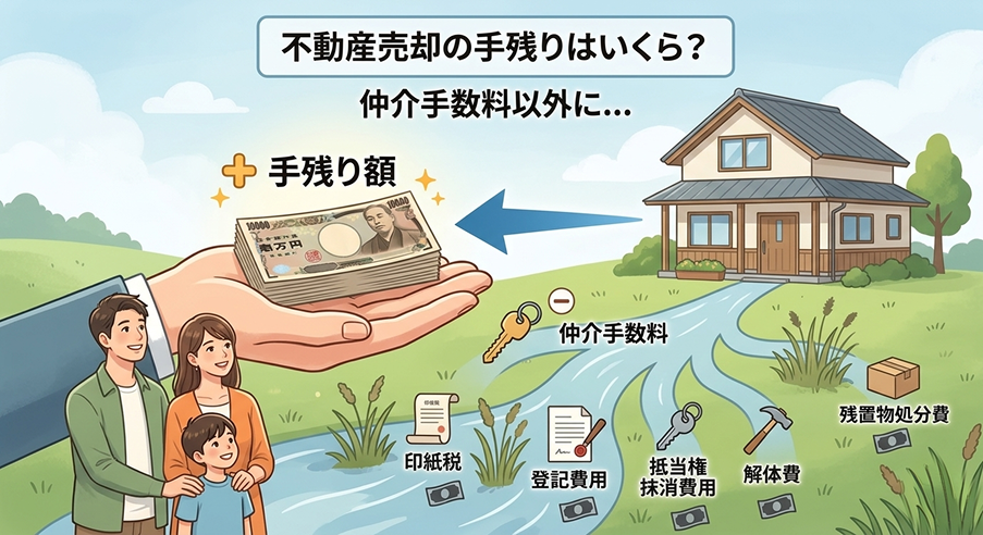 不動産売却の手残りはいくら？仲介手数料以外にかかる「隠れた諸費用」を徹底解説